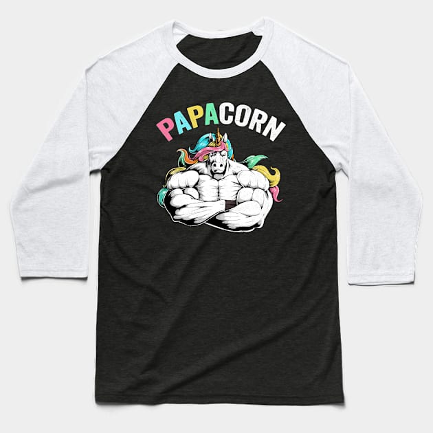 Unicorn PapacornMagical Dad97 magic Baseball T-Shirt by Olegpavlovmmo